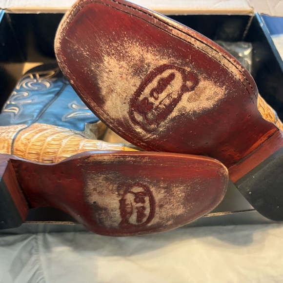 **Nearly new cayman JB Dillion— cowgirl-boots -Alligator - leather *reserve* - Picture 11 of 14